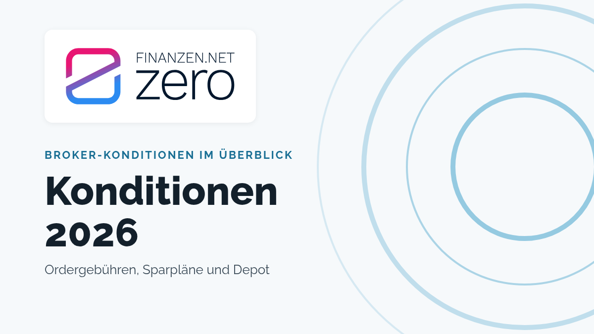finanzen.net zero Logo mit Schriftzug Konditionen 2026